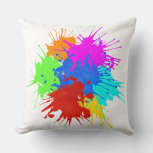 holiES - Splashes rund 2 + Ihre Ideen Kissen