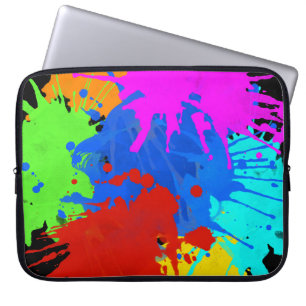 holiES - Splashes rund 2 + Ihre Ideen Laptopschutzhülle