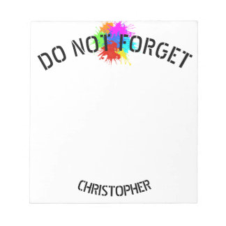 holiES - Splashes rund 2 + Ihre Ideen Notizblock