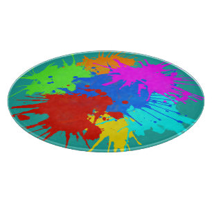 holiES - Splashes rund 2 + Ihre Ideen Schneidebrett