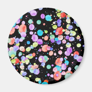 holiES - Splatter multicolored 1 + your backgr. Magnet
