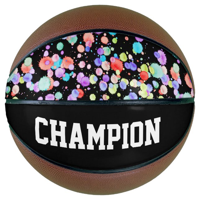holiES - Spritzer mehrfarbig 1 + Ihr Backgr. Basketball (Vorderseite)