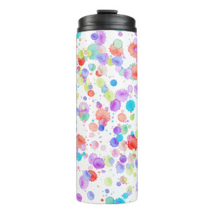 holiES - Spritzer mehrfarbig 1 + Ihr Backgr. Thermosbecher