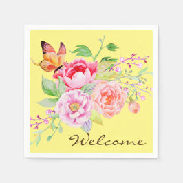 holiES - Wasserfarbene Frühlingsblumen Bouquet 2 Serviette