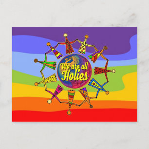 holiES - WIR SIND ALLE FERIEN + Ihr Backgr. Postkarte