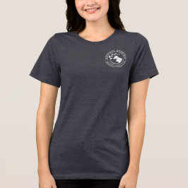 Holistic Cat Breeder Womens White Design Tri-Blend Shirt