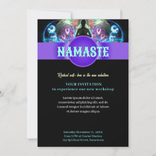Holistic Spiritual Yoga Workshop Event Flyer Invit Einladung