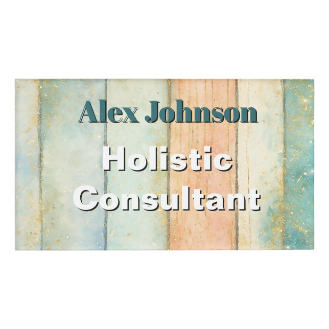 Holistic Wellness Consultant Naturopaths Spirituel Namenschild (Vorderseite)