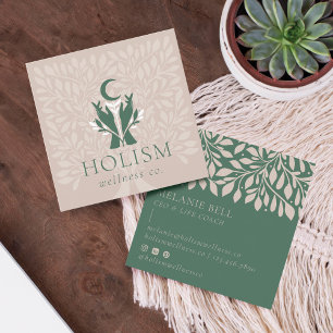 Holistische Gesundheit & Wellness-Heilung Hände Ce Quadratische Visitenkarte