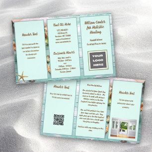 Holistische Spa-Rückzugsort Kleine gefaltete Brosc Flyer