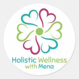 Holistische Wellness Runder Aufkleber
