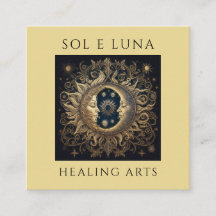 Holistischer Himmelsmond Gold Black Sun Moon