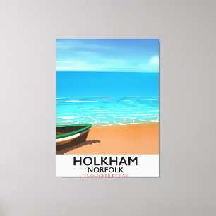 Holkham Norfolk Strand Reiseplakat Leinwanddruck