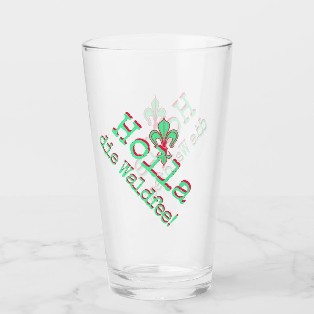 Holla, die Waldfee! Fleur de lis Glas (Vorderseite)