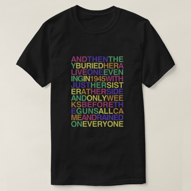 Holland, 1945 - Neutral Milk Hotel Angepasst T-Shirt (Design vorne)