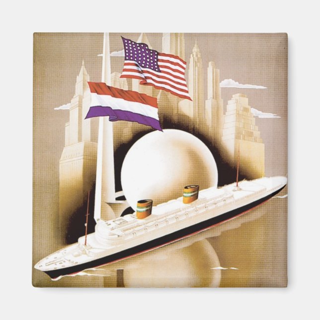 Holland America Line New York Magnet (Vorne)