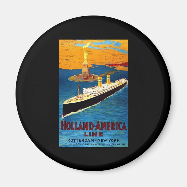 Holland America Line Rotterdam New York Magnet (Vorne)