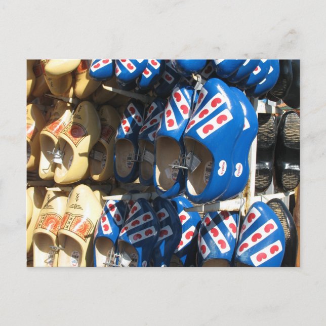 Holland Clogs Foto Postcard Postkarte (Vorderseite)