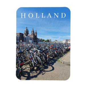 Holland Fahrradparkplatz Kühlschrankmagnet Magnet