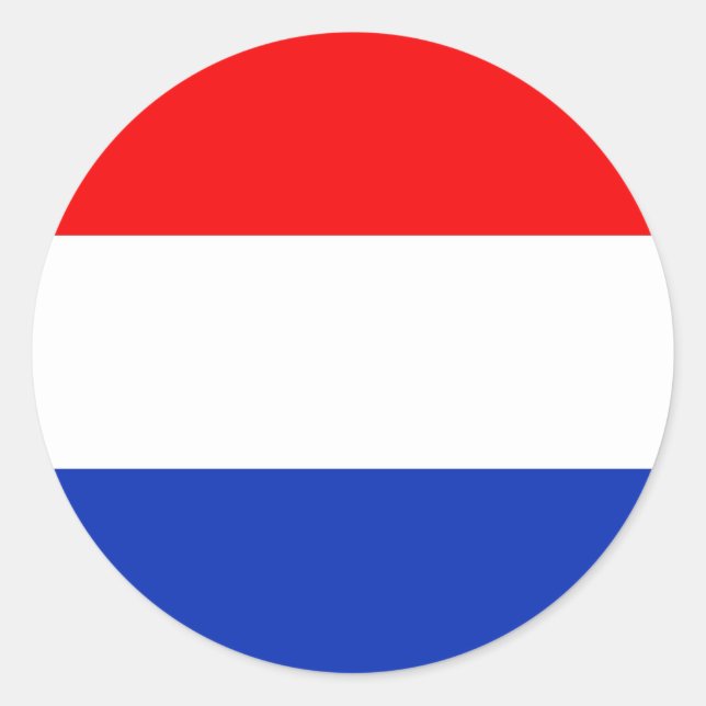 Holland Flag Runder Aufkleber (Vorderseite)
