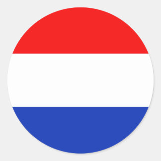 Holland Flag Runder Aufkleber