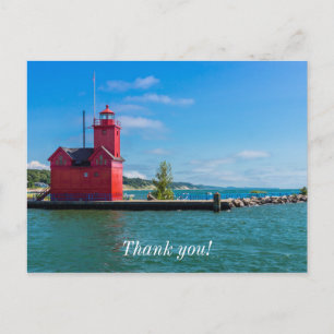 Holland Harbor Leuchtturm Postkarte