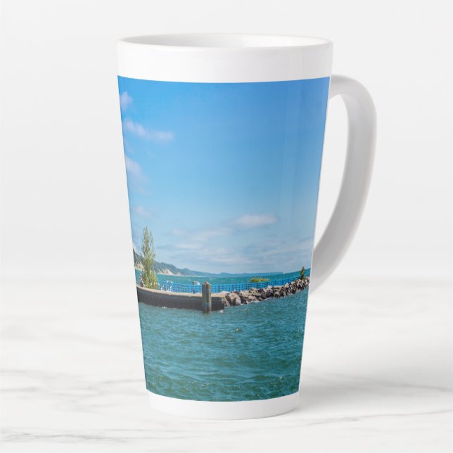 Holland Harbor Lighthouse Milchtasse (Rechte Ecke)