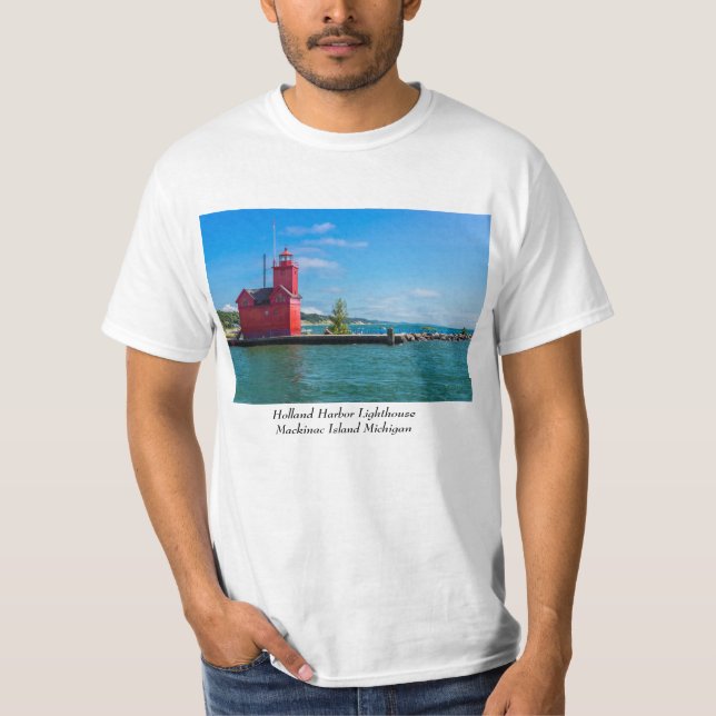 Holland Harbor Lighthouse T - Shirt (Vorderseite)