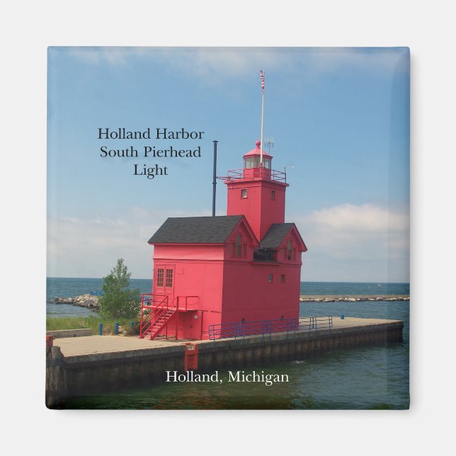 Holland Harbor South Pierhead Light 2011 Magnet (Vorne)