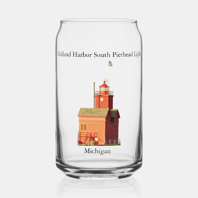 Holland Harbour South Pierhead Light glass Dosenglas (Vorderseite)