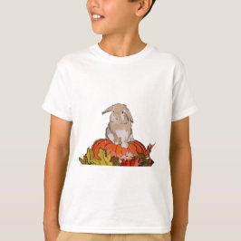Holland Lop auf einem Pumpkin-T - Shirt