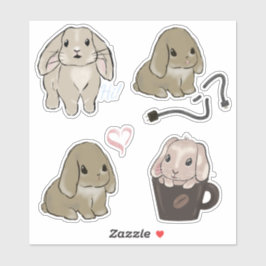 Holland lop Sammlung Aufkleber