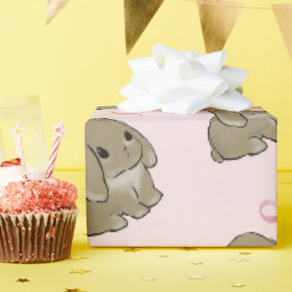 Holland lop with heart geschenkpapier