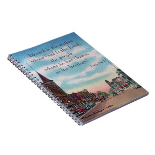 Holland Michigan Christliches Notebook der 40er Ja Notizblock