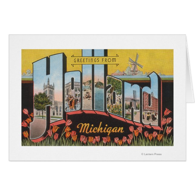 Holland, Michigan - Große Buchstabenszenen (Vorderseite (Horizontal))