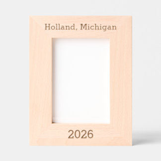 Holland Michigan - Laser Engraved Frame Geätzte Rahmen