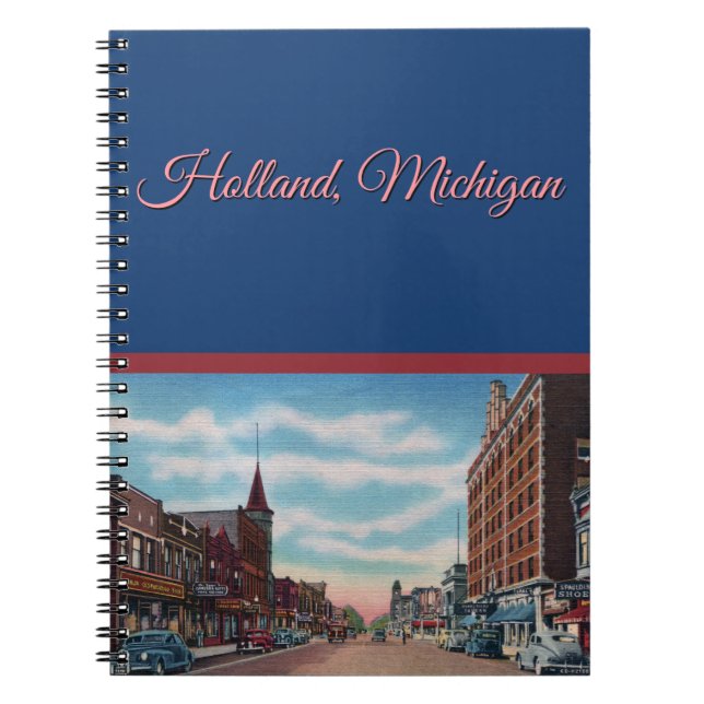 Holland-Michigan-Notebook der 40er Jahre Notizblock (Vorderseite)