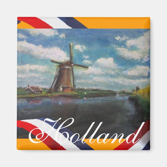 Holland Mill Kühlschrankmagnet (Vorne)