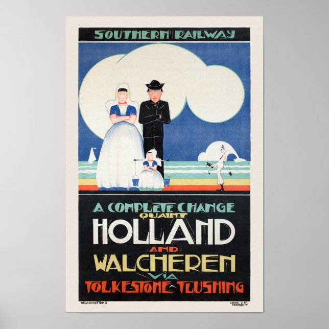 Holland Netherlands Vintage Poster 1924 (Vorne)