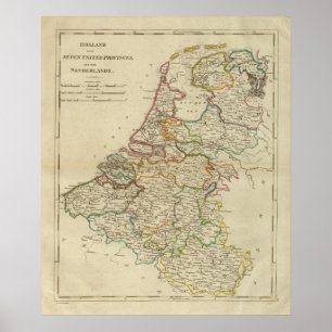 Holland oder die sieben vereinigten Provinzen Poster