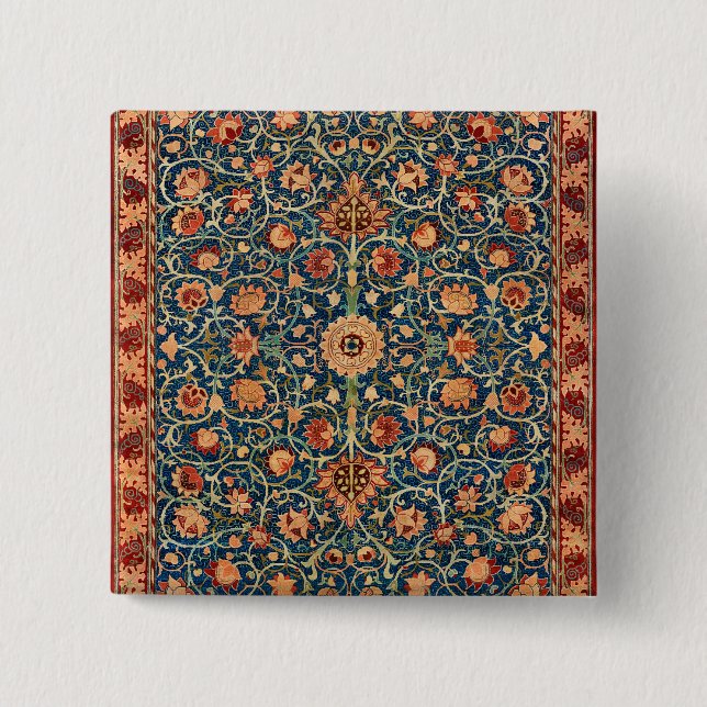 Holland Park Design (von William Morris) Button (Vorderseite)