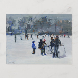 Holland Park im Schnee 2009 Postkarte