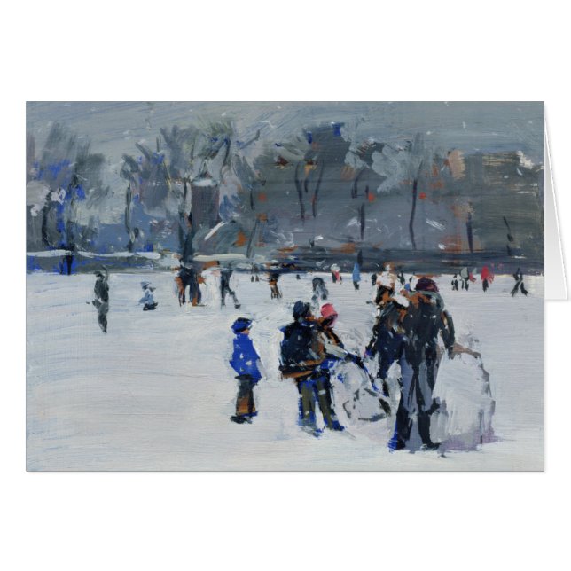 Holland-Park in Schnee 2009 (Vorderseite (Horizontal))