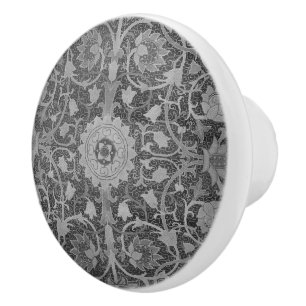 Holland Park William Morris Gray Flower Vintag Keramikknauf