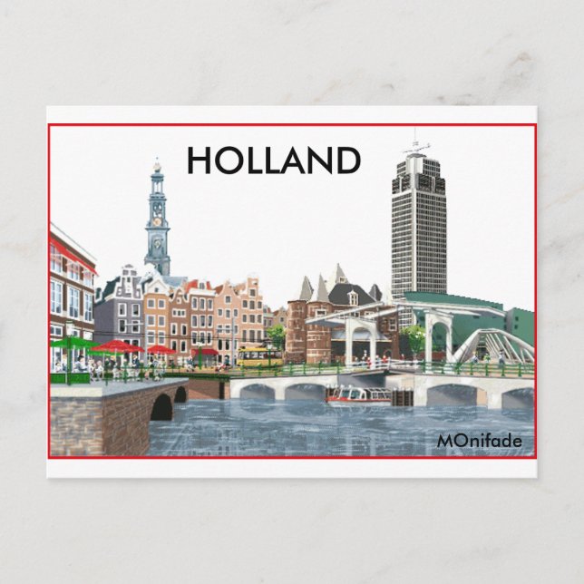 HOLLAND POSTKARTE (Vorderseite)