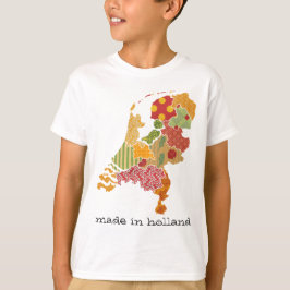 Holland Province Map Bohemisch Patchwork Style T-Shirt
