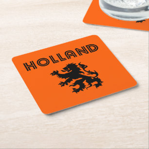 Holland Retro Rechteckiger Pappuntersetzer