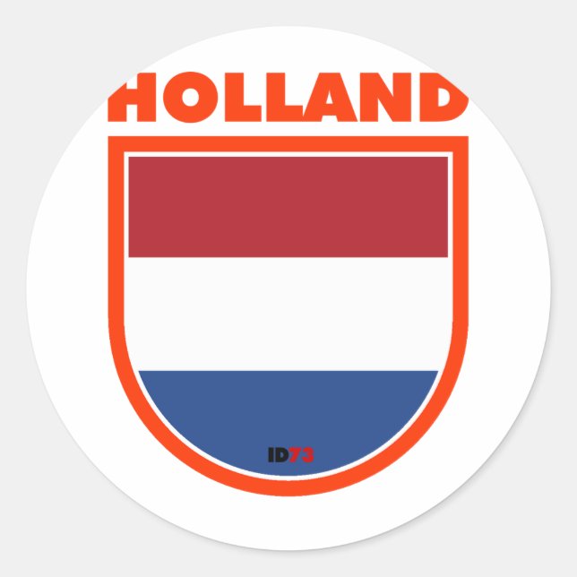 Holland Runder Aufkleber (Vorderseite)