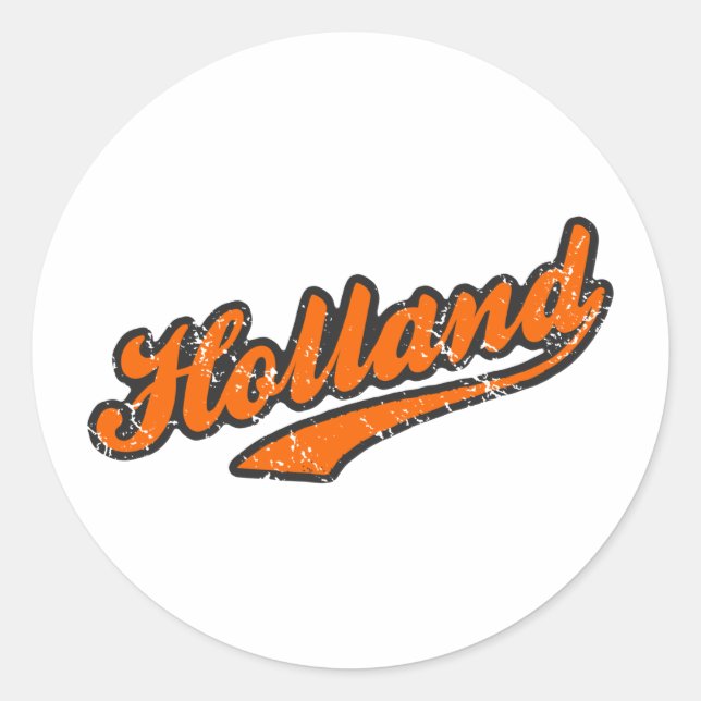 Holland Runder Aufkleber (Vorderseite)