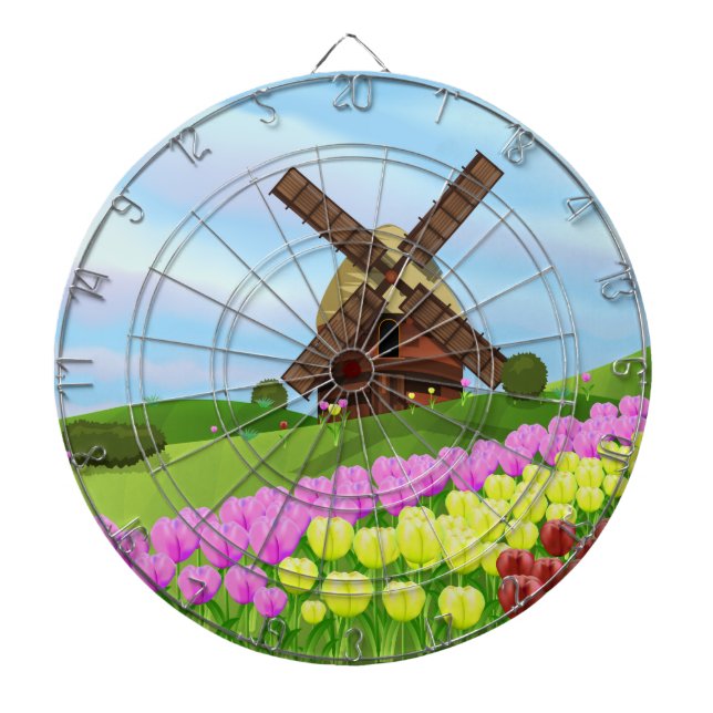 Holland Tulips Dartscheibe (vorne)